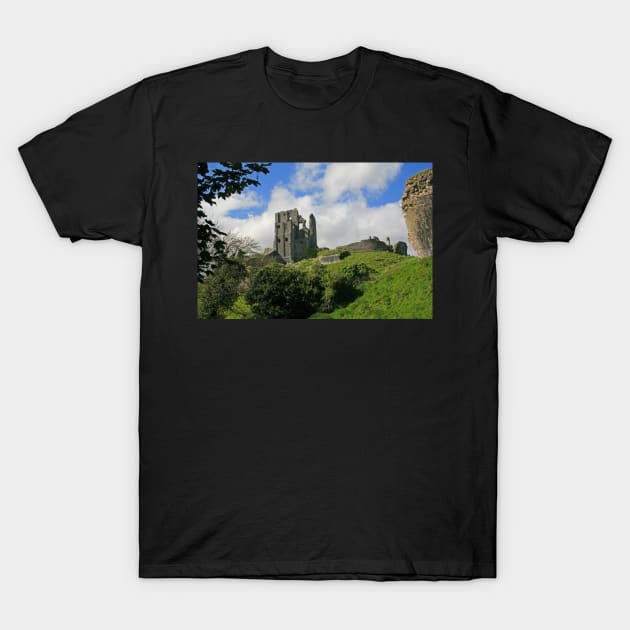 Ruins of Corfe Castle T-Shirt by RedHillDigital